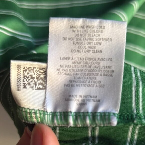 Adidas Golf • Chattanooga Golf Club Green & White Striped Climacool Polo Size L - Picture 6 of 9
